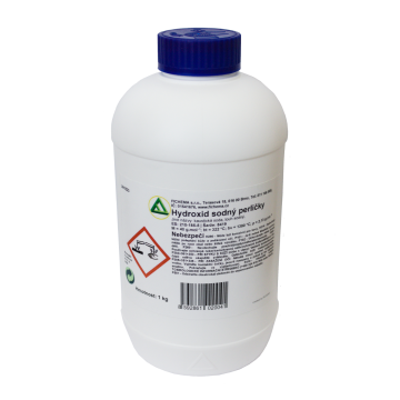 Hydroxid sodný / louh - mikroperličky 1 kg, NaOH, 99 %, CAS 1310-73-2