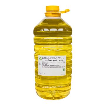Bodlákový (saflorový, světlicový) olej rafinovaný 5 l, safflower oil