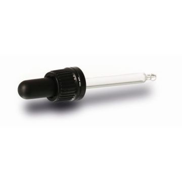 Kapátko skleněné na 30ml lahvičku, černé, 500 ks