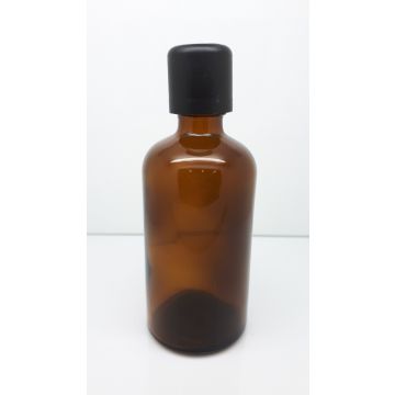 Skleněná lahvička s kapací vložkou, 100 ml