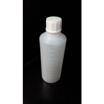 PE lahvička s kapací vložkou 100 ml, čirá