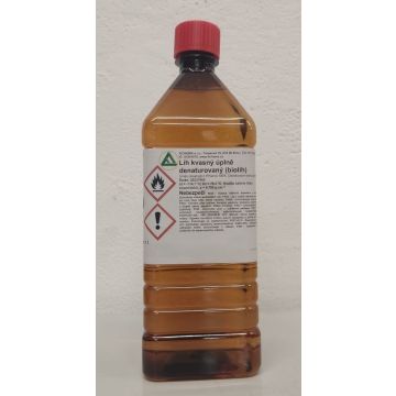 Kosmetický líh kvasný úplně denaturovaný (biolíh) - 1 litr