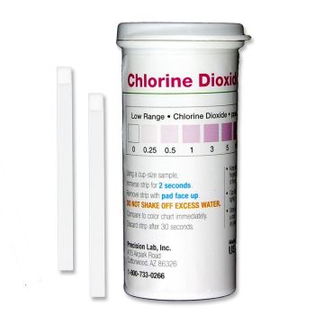 Testovací proužky oxid chloričitý (chlordioxid) 0-10 ppm