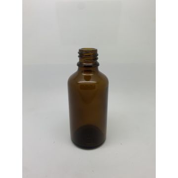 Lahvička 50 ml sklo hnědá