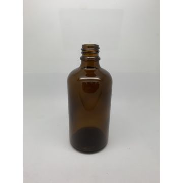 Lahvička 100 ml sklo hnědá
